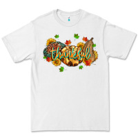 White thankful pumpkins Premium Tee - MaliasSmallBusiness