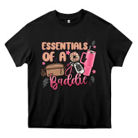 Black essentials of a baddie Heavy Core Tee - MaliasSmallBusiness