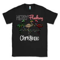 Black Merry Flocking Christmas Classic Tee - Bettercallsaul