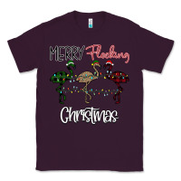 Plum Merry Flocking Christmas Classic Tee - Bettercallsaul