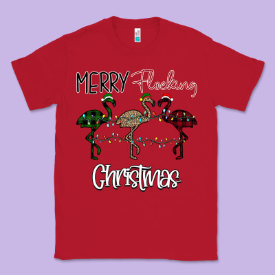 Merry Flocking Christmas Classic Tee Designed By Bettercallsaul
