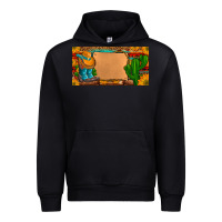 Black custom cowboy boots aztec sunflowers leopard license plate Urban Hoodie - Artiststas