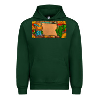 Forest Green custom cowboy boots aztec sunflowers leopard license plate Urban Hoodie - Artiststas