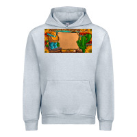 Heather Grey custom cowboy boots aztec sunflowers leopard license plate Urban Hoodie - Artiststas