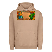 Pigment Burro custom cowboy boots aztec sunflowers leopard license plate Urban Hoodie - Artiststas