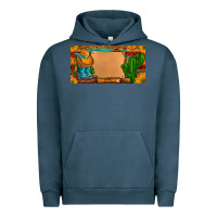 Pigment Midnight Navy custom cowboy boots aztec sunflowers leopard license plate Urban Hoodie - Artiststas