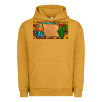 Pigment Peanut Butter custom cowboy boots aztec sunflowers leopard license plate Urban Hoodie - Artiststas