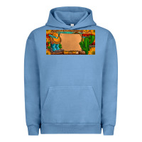 Pigment Pebble Blue custom cowboy boots aztec sunflowers leopard license plate Urban Hoodie - Artiststas