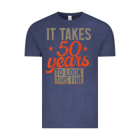 Vintage Denim 50 years old 50th birthday gifts for men and women Vintage Tee - minhPixels