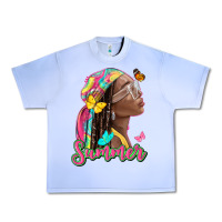 Grape Ice summer afro Urban Heavy Tee - NancyCooperArtShop
