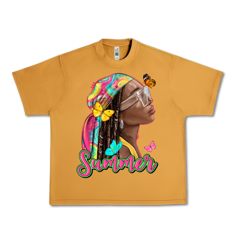 Summer Afro Urban Heavy Tee by NancyCooperArtShop | Teevron