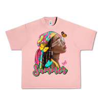 Salmon summer afro Urban Heavy Tee - NancyCooperArtShop