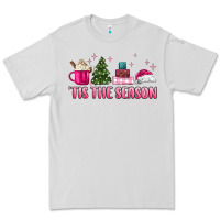Dove Grey tis the season pink christmas Premium Tee - MaliasSmallBusiness