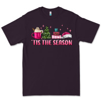 Plum tis the season pink christmas Premium Tee - MaliasSmallBusiness