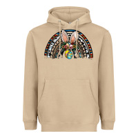 Mushroom easter rainbow Heavyweight Hoodie - CowhideDigitalArt