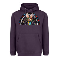 Plum easter rainbow Heavyweight Hoodie - CowhideDigitalArt