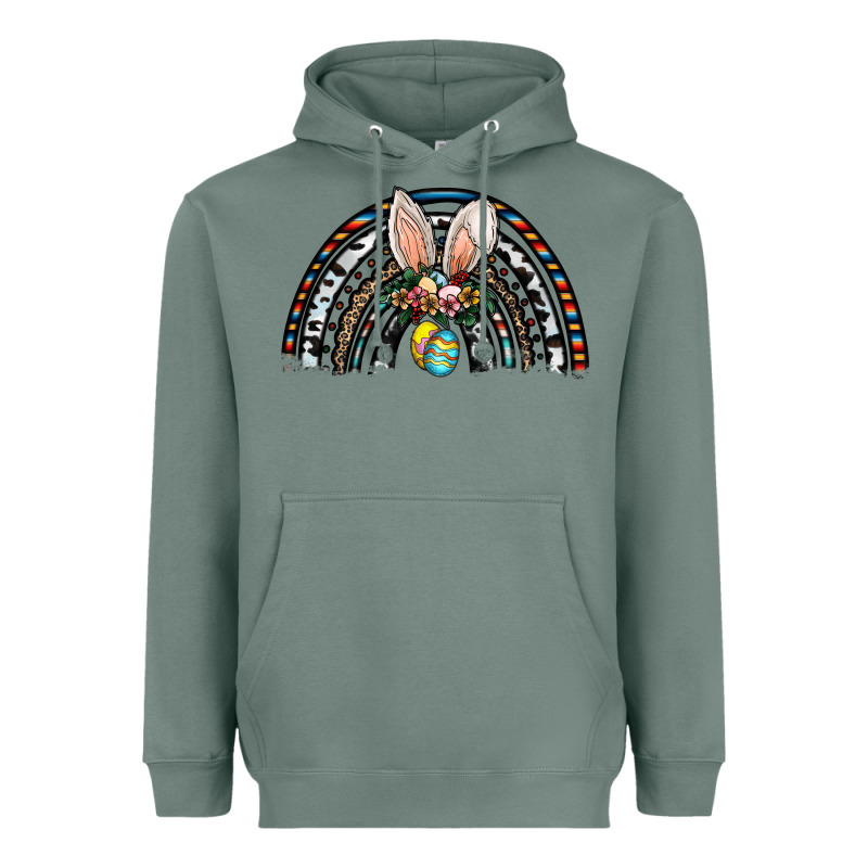 Easter Rainbow Heavyweight Hoodie by CowhideDigitalArt | Teevron