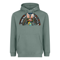 Sage easter rainbow Heavyweight Hoodie - CowhideDigitalArt