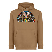 Toasted Coconut easter rainbow Heavyweight Hoodie - CowhideDigitalArt