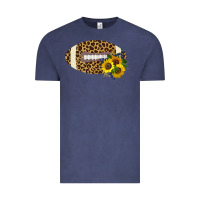 Vintage Denim Leopard Print Footbal Vintage Tee - Bettercallsaul