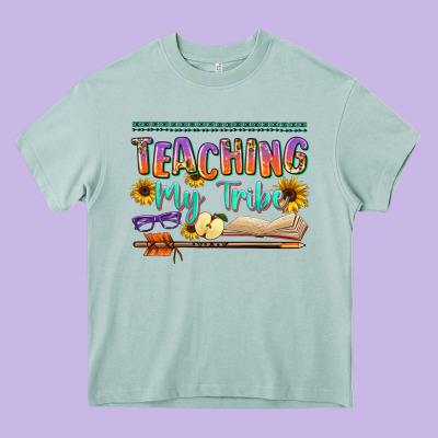 Teaching My Tribe Heavy Core Tee Designed By Nancycooperartshop