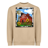 Mushroom rustic western barn olivia Heavyweight Sweatshirt - OliviaCreatesArt