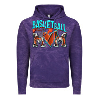 Cloud Purple Basketball Mom Vintage Hoodie - NancyCooperArtShop