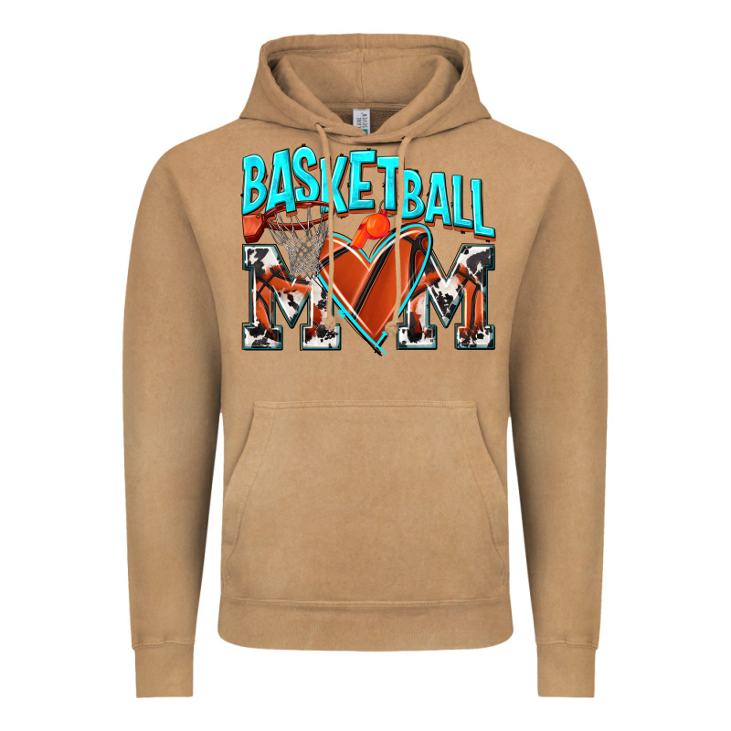 Basketball Mom Vintage Hoodie by NancyCooperArtShop | Teevron