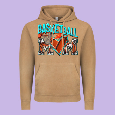 Basketball Mom Vintage Hoodie Designed By Nancycooperartshop