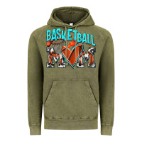 Vintage Olive Basketball Mom Vintage Hoodie - NancyCooperArtShop