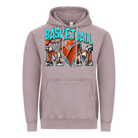 Vintage Zinc Basketball Mom Vintage Hoodie - NancyCooperArtShop