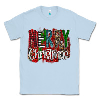 Dusty Blue Merry Christmas Buffalo Plaid Leopard Classic Tee - Bettercallsaul