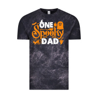 One Spooky Dad Funny Cat Boo Dad Halloween Costume Design T Shirt Vintage Tee | Teevron