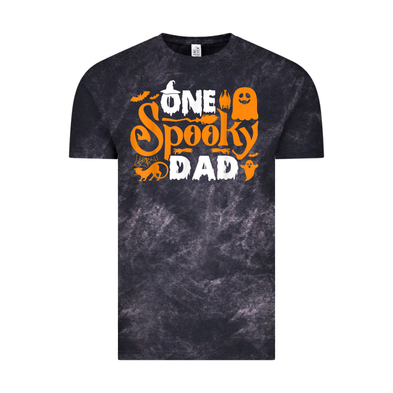 One Spooky Dad Funny Cat Boo Dad Halloween Costume Design T Shirt Vintage Tee by minhPixels | Teevron