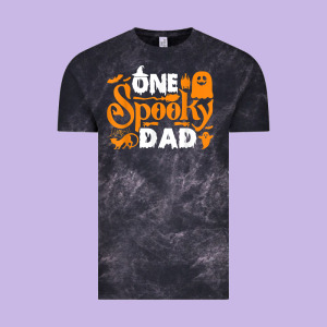 One Spooky Dad Funny Cat Boo Dad Halloween Costume Design T Shirt Vintage Tee Designed By Minhpixels