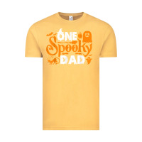 Vintage Mustard one spooky dad funny cat boo dad halloween costume design t shirt Vintage Tee - minhPixels