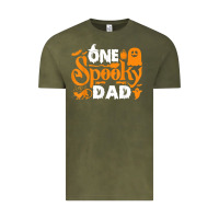 Vintage Olive one spooky dad funny cat boo dad halloween costume design t shirt Vintage Tee - minhPixels