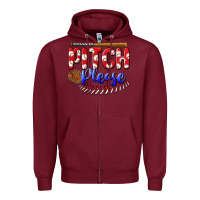 Burgundy pitch please Zipper Hoodie - BundleAndBundleShop