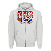 Dove Grey pitch please Zipper Hoodie - BundleAndBundleShop
