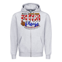 Heather Grey pitch please Zipper Hoodie - BundleAndBundleShop