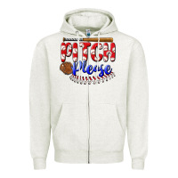Oatmeal Heather pitch please Zipper Hoodie - BundleAndBundleShop