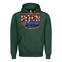 Sports Green pitch please Zipper Hoodie - BundleAndBundleShop