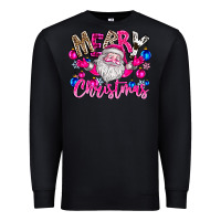Black merry Christmas santa Premium Sweatshirt - CowhideDigitalArt