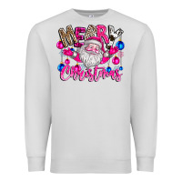 Dove Grey merry Christmas santa Premium Sweatshirt - CowhideDigitalArt