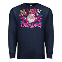 Navy merry Christmas santa Premium Sweatshirt - CowhideDigitalArt
