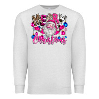 Oatmeal Heather merry Christmas santa Premium Sweatshirt - CowhideDigitalArt