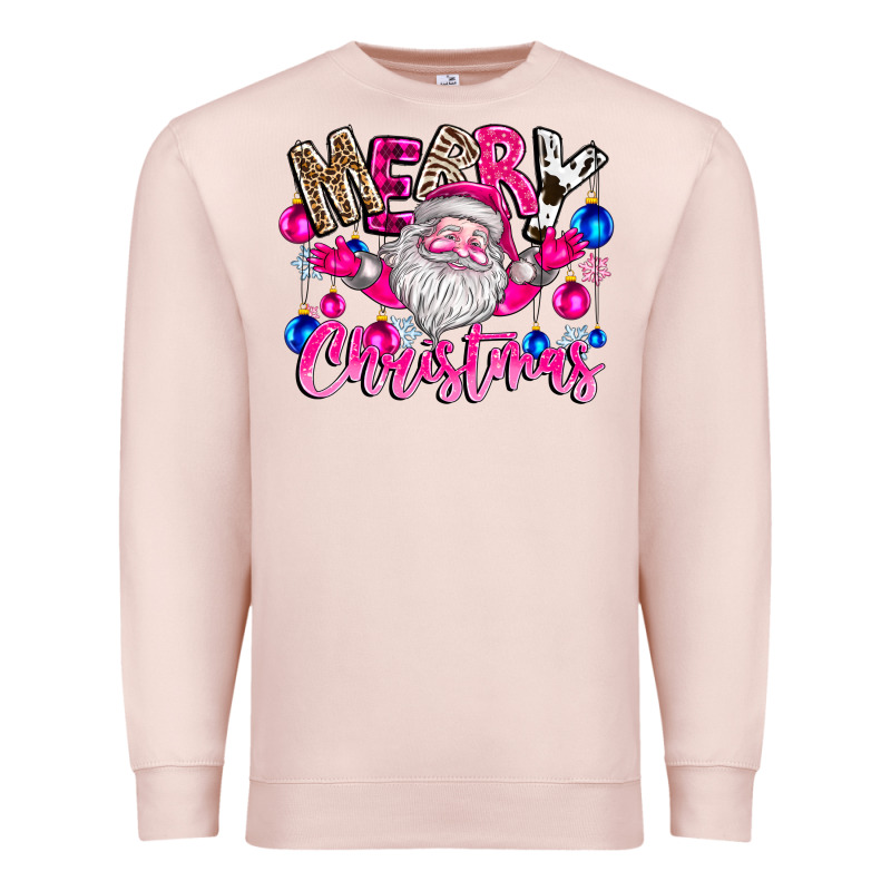 Merry Christmas Santa Premium Sweatshirt by CowhideDigitalArt | Teevron