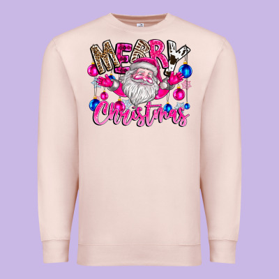 Merry Christmas Santa Premium Sweatshirt Designed By Cowhidedigitalart