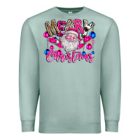 Seafoam merry Christmas santa Premium Sweatshirt - CowhideDigitalArt