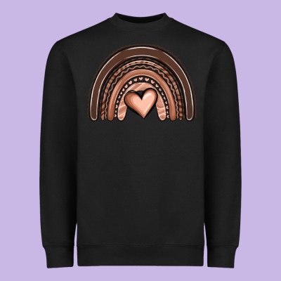 Melanin Rainbow Heavyweight Sweatshirt Designed By Oliviacreatesart